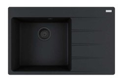 Кухонна мийка Franke Centro CNG 611-78 TL (114.0699.239) Black Edition Чорний матовий крило праворуч