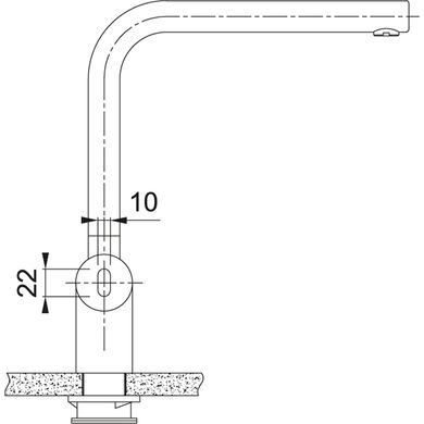 Кухонний сенсорний змішувач поворотним виливом Franke Atlas Neo Sensor, (115.0625.489) Нержавіюча сталь