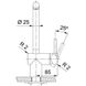 Кухонный смеситель Franke Atlas Neo смеситель с поворотным изливом (115.0628.207) Антрацит
