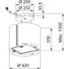 Кухонная вытяжка для островного монтажа Franke FSMS F42 WH MATT (345.0654.932) Белый матовый