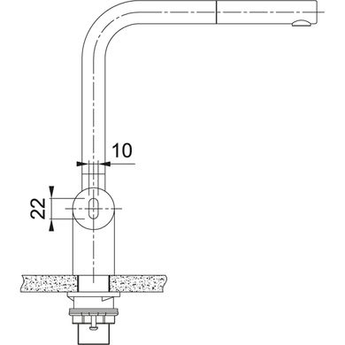 Кухонний сенсорний змішувач з виносним виливом Franke Atlas Neo Sensor, (115.0625.527) Антрацит