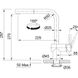 Кухонный сенсорный смеситель с выносным изливом Franke Atlas Neo Sensor, (115.0625.527) Антрацит