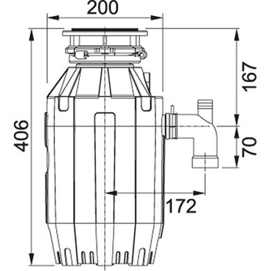 Подрібнювач харчових відходів Franke TE-125 TURBO ELITE (134.0535.242)