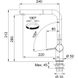 Кухонный смеситель Franke Active Twist с рычагом управления автоматическим вентилем, с вытяжным изливом и функцией душа (115.0669.769) Черный матовый